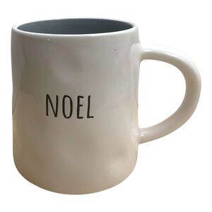 Noel Holiday Christmas White Ceramic Coffee Cup Tea Mug